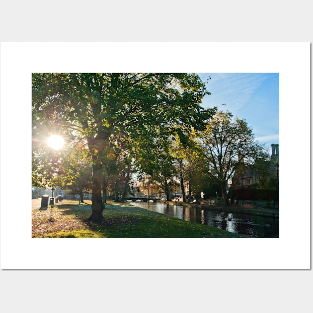 Bourton on the Water Autumn Trees Cotswolds UK Wall Art by AndyEvansPhotos